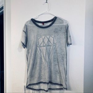 H&M Shirt / Top / Tee Size S Gray Diamond